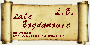 Lale Bogdanović vizit kartica